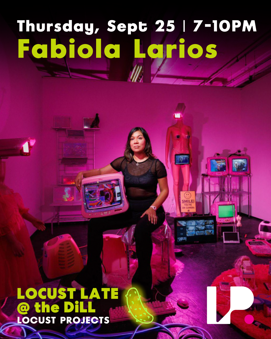 Locust Late @ The DiLL: Artist SEO Workshop by Fabiola Larios. Performance by SOMA.